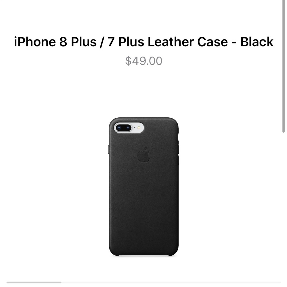 Leather iPhone case